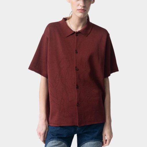 러브 헌터스 와인 셔츠 SS24KNP0101