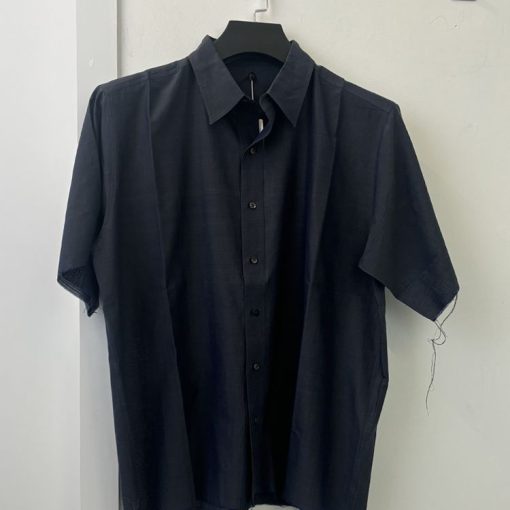 TYPE75 하프 실크 셔츠 네이비