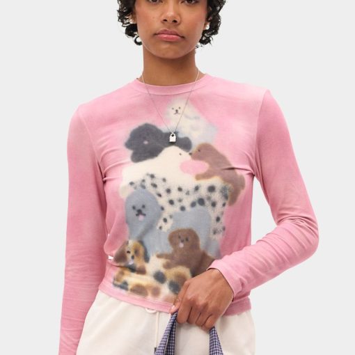 도기 데카던스 핑크 긴팔