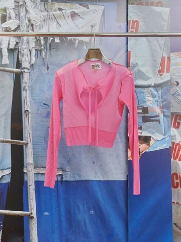 시스루 레이어드 카디건 TDX5-CR01